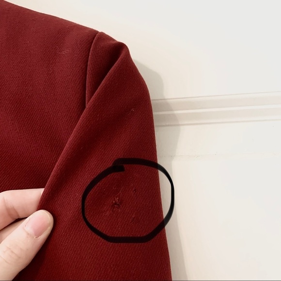 Prabal Gurung Red Tie Blazer Size 2 - Picture 7 of 9